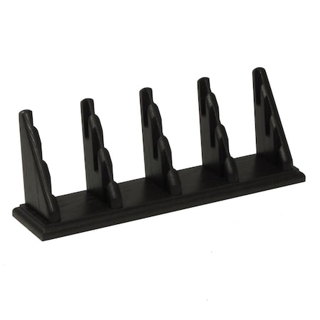 Wooden Mallet 12 Pocket Countertop Business Card Holder; Black BCC4-12BK